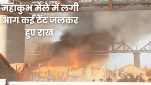 कुम्भ मेला में आग : महाकुंभ मेले में लगी आग कई टेंट जलकर हुए राख 2 Maha Kumbh fire Incident